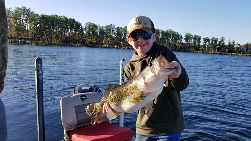 Trophy bass fishing in Central Florida