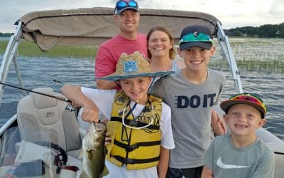 Family Florida Pontoon Charters for Central Florida Largemouth Bass