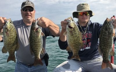 Lake Erie Smallie Fishing in August for Pennsylvania Smallmouth Bass