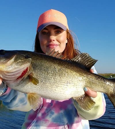 Heidi Hobak Bass Fishing on Lake Okeechobee