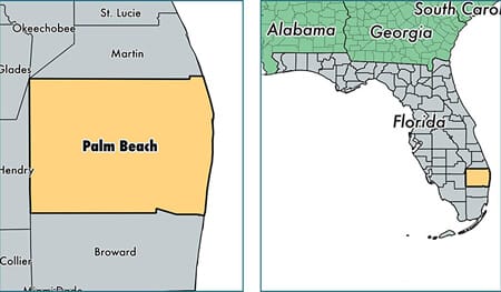 Palm Beach County Florida Map