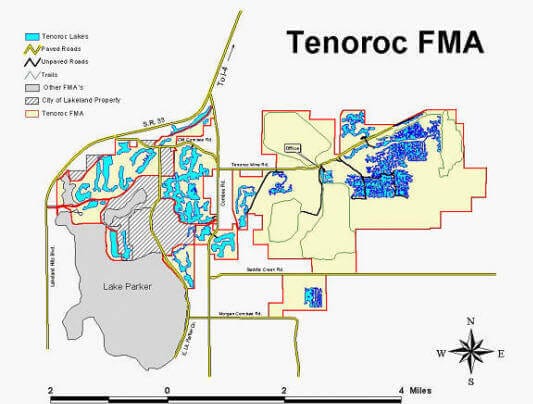 Tenoroc Mine Florida - Tenoroc lake