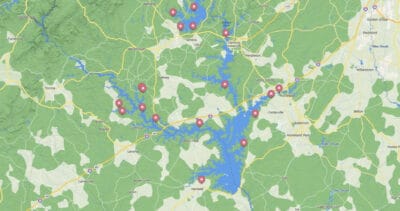 Georgia's state parks spotted bass lakes and other game fish.