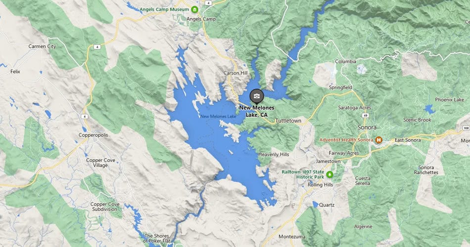 New Melones Lake California Guide To New Melones Reservoir
