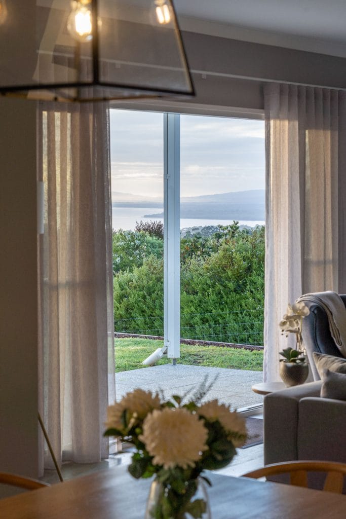 Photo of the sea view from Belvoir living area